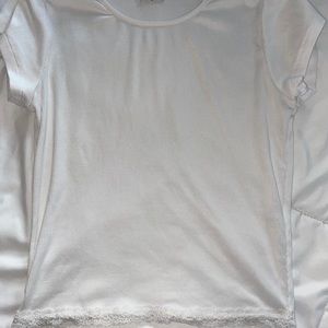 white lacy top (size L)